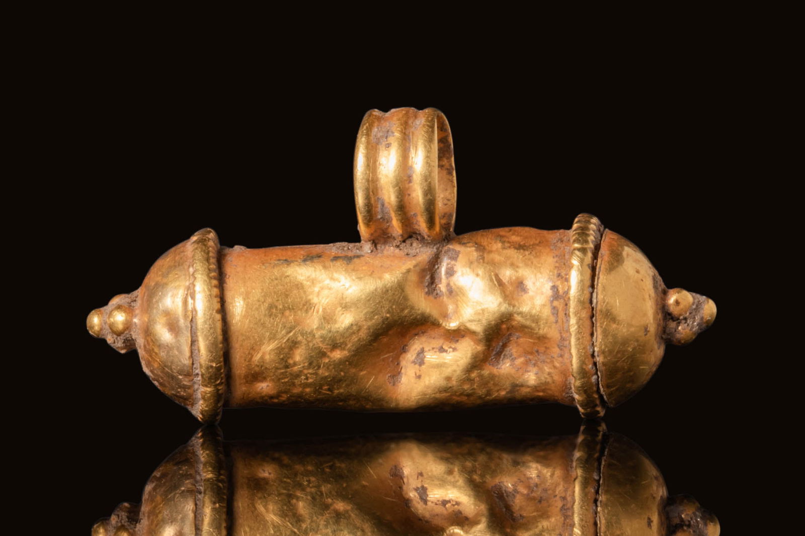 HELLENISTIC GOLD TUBULAR PENDANT (1 of 3)