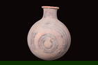 INDUS VALLEY POTTERY VASE WITH PAINTED DECORATION