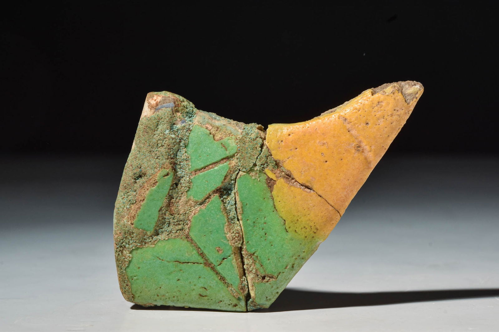 EGYPTIAN FAIENCE LOTUS FLOWER INLAY (1 of 4)