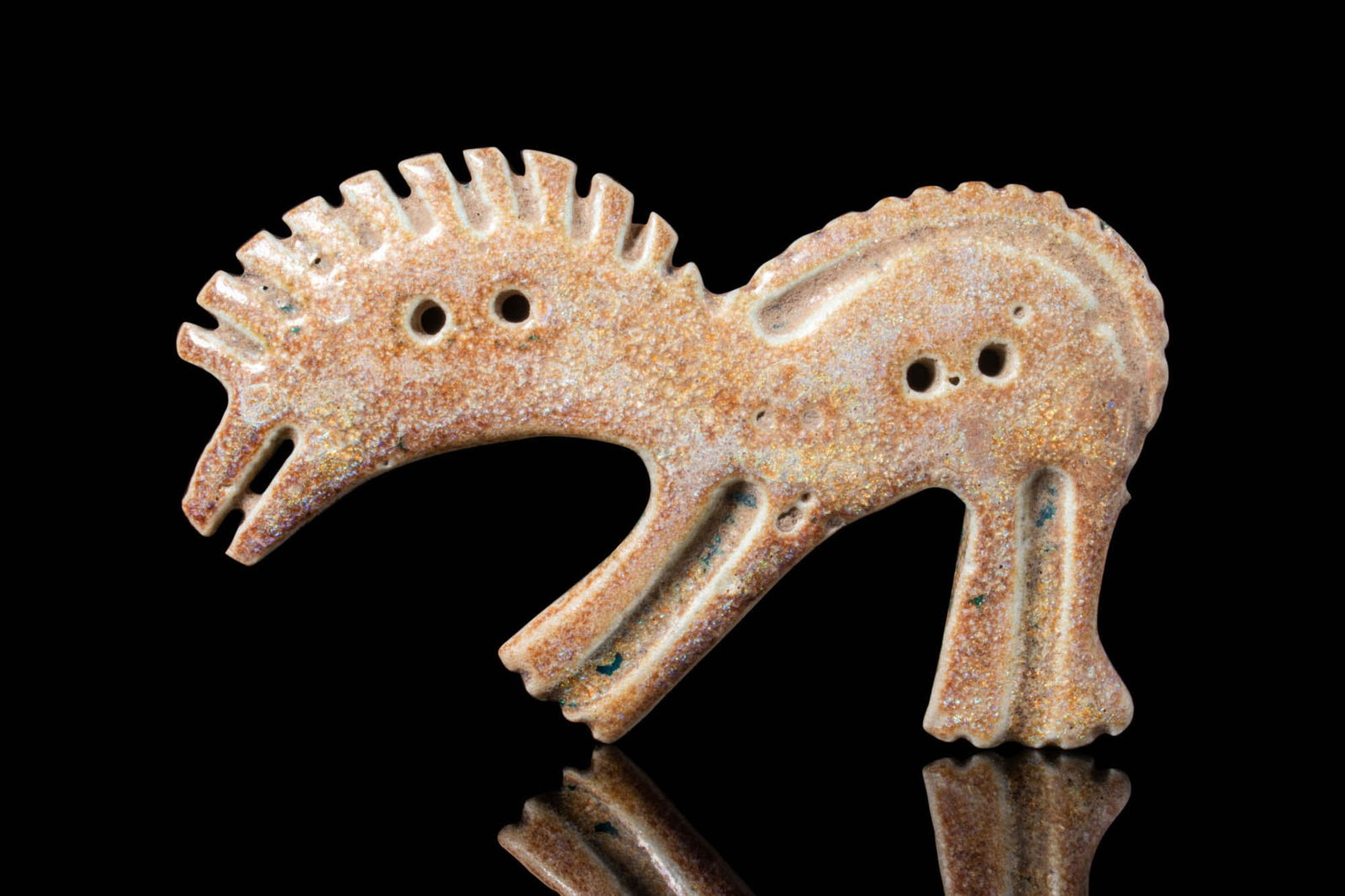 SCYTHIAN FAIENCE HORSE PLAQUE (1 of 3)