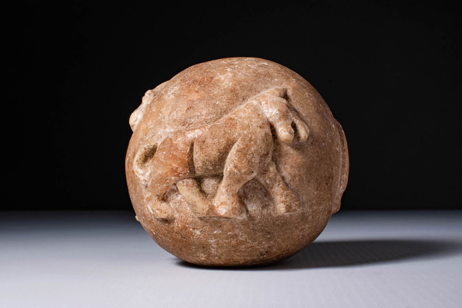 MESOPOTAMIAN MACE HEAD WITH ANIMALS (1 of 4)