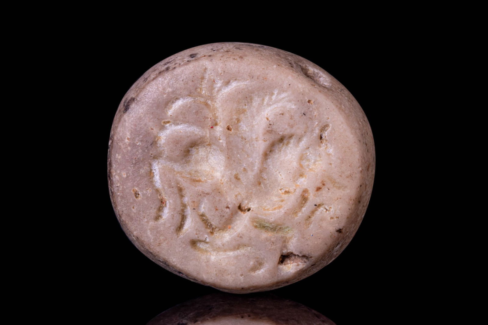 SASSANIAN STONE STAMP SEAL DEPICTING WINGED HORSE (1 of 5)