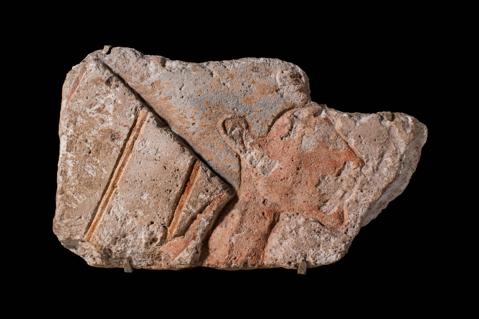 EGYPTIAN, AMARNA PERIOD LIMESTONE RELIEF (1 of 4)