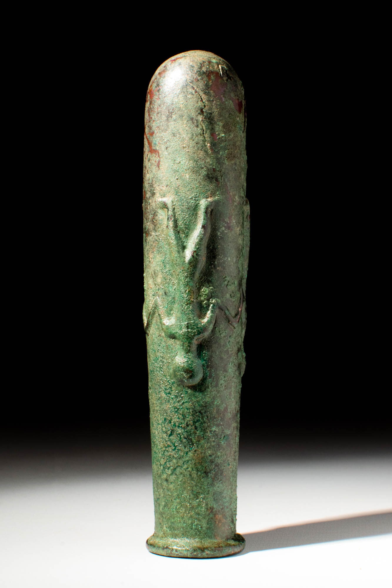 EARLY GREEK/ BRONZE AGE MACE HEAD WITH FIGURES (1 of 6)