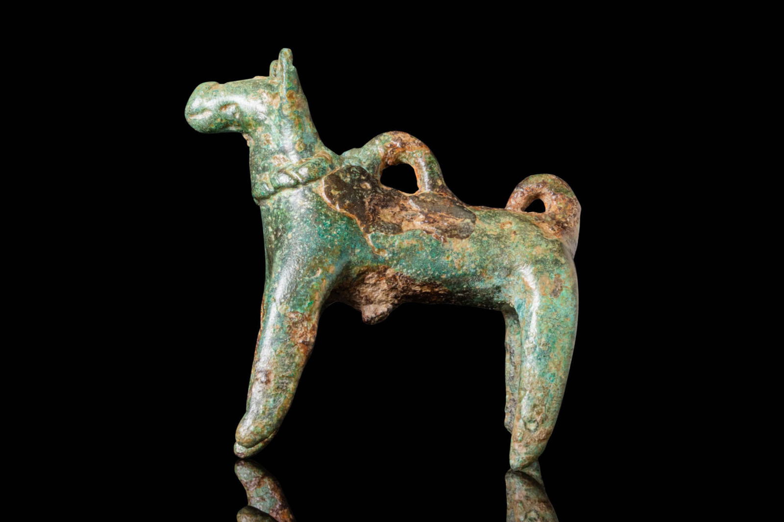 GREEK BRONZE GEOMETRIC PERIOD HORSE FIGURINE (1 of 4)