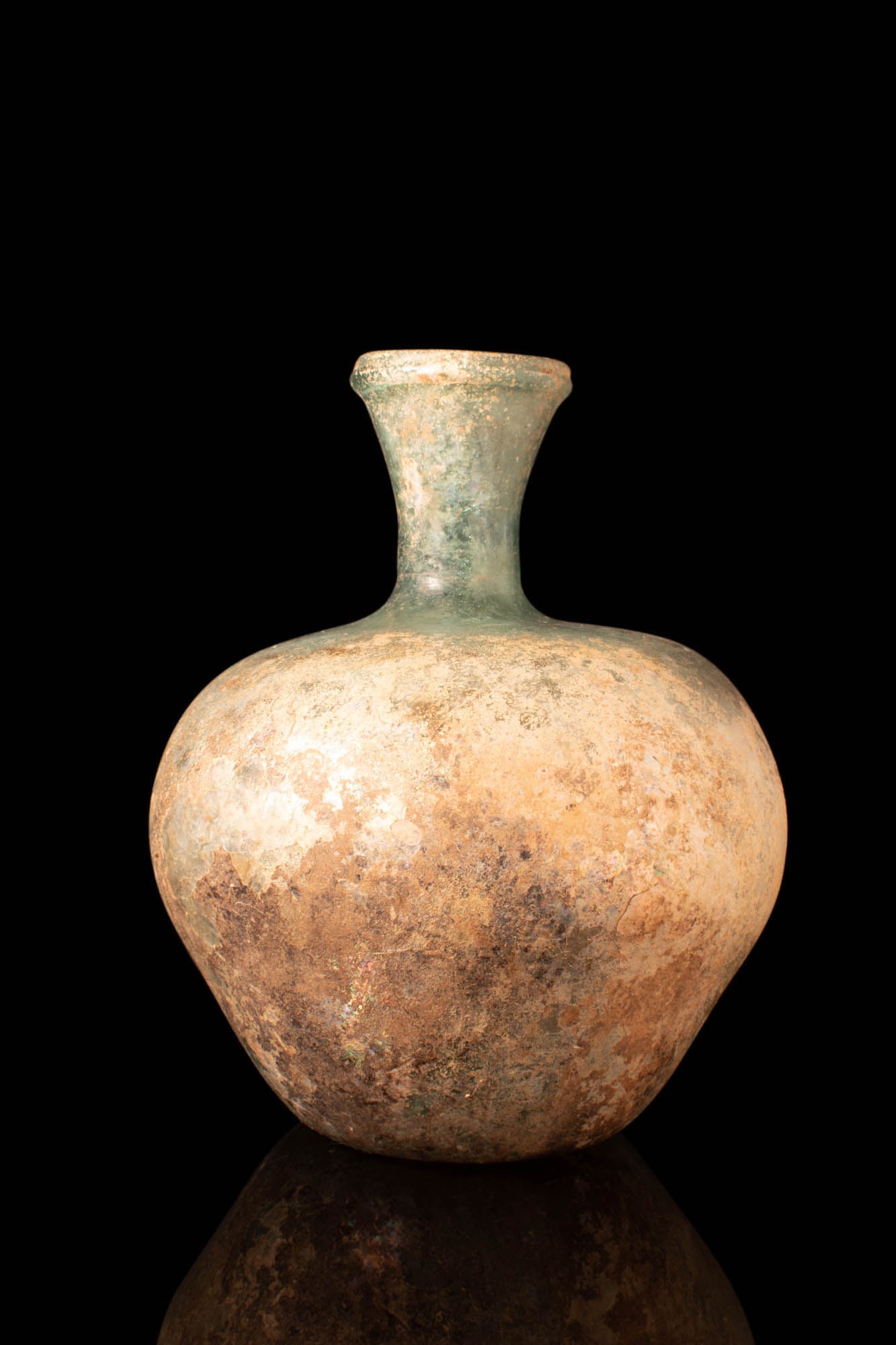 LATE ROMAN GLASS FLASK (1 of 4)