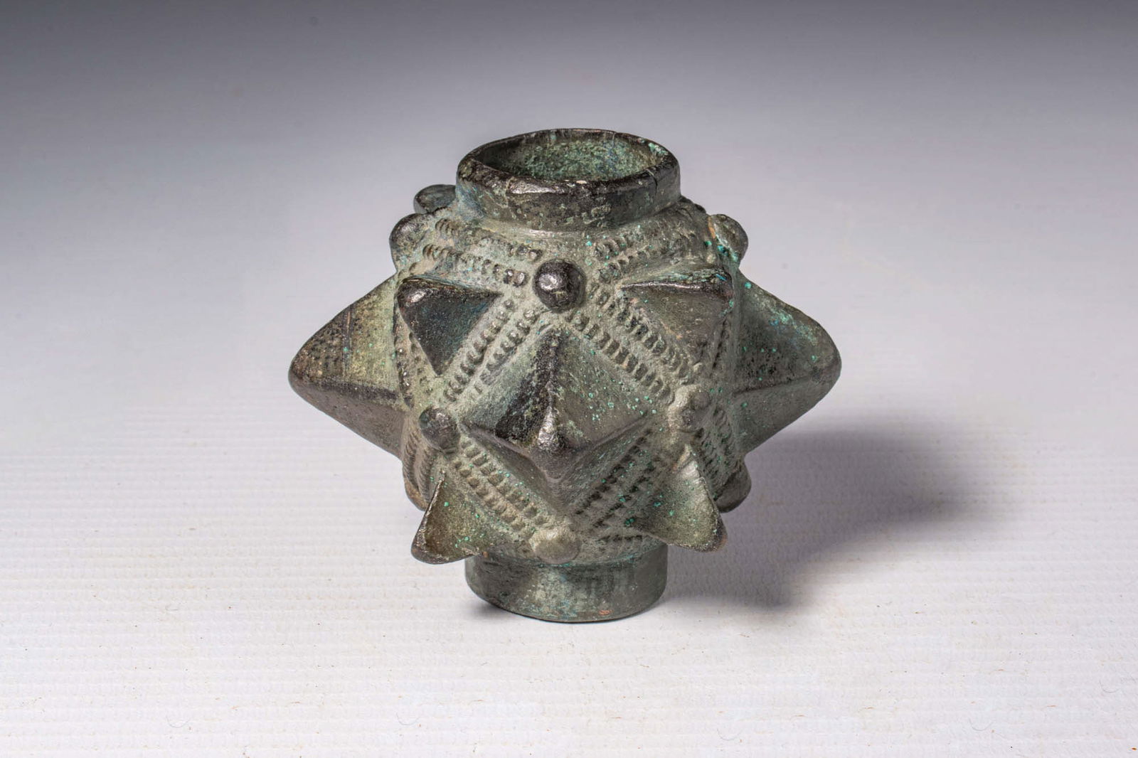 VIKING AGE BRONZE STAR MACE HEAD (1 of 4)