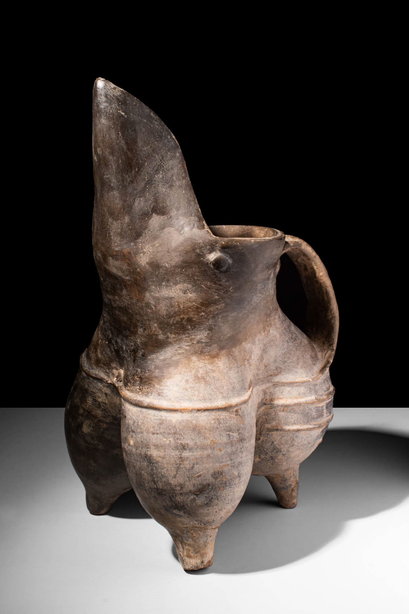 CHINESE NEOLITHIC LONGSHAN POTTERY GUI JAR (1 of 7)