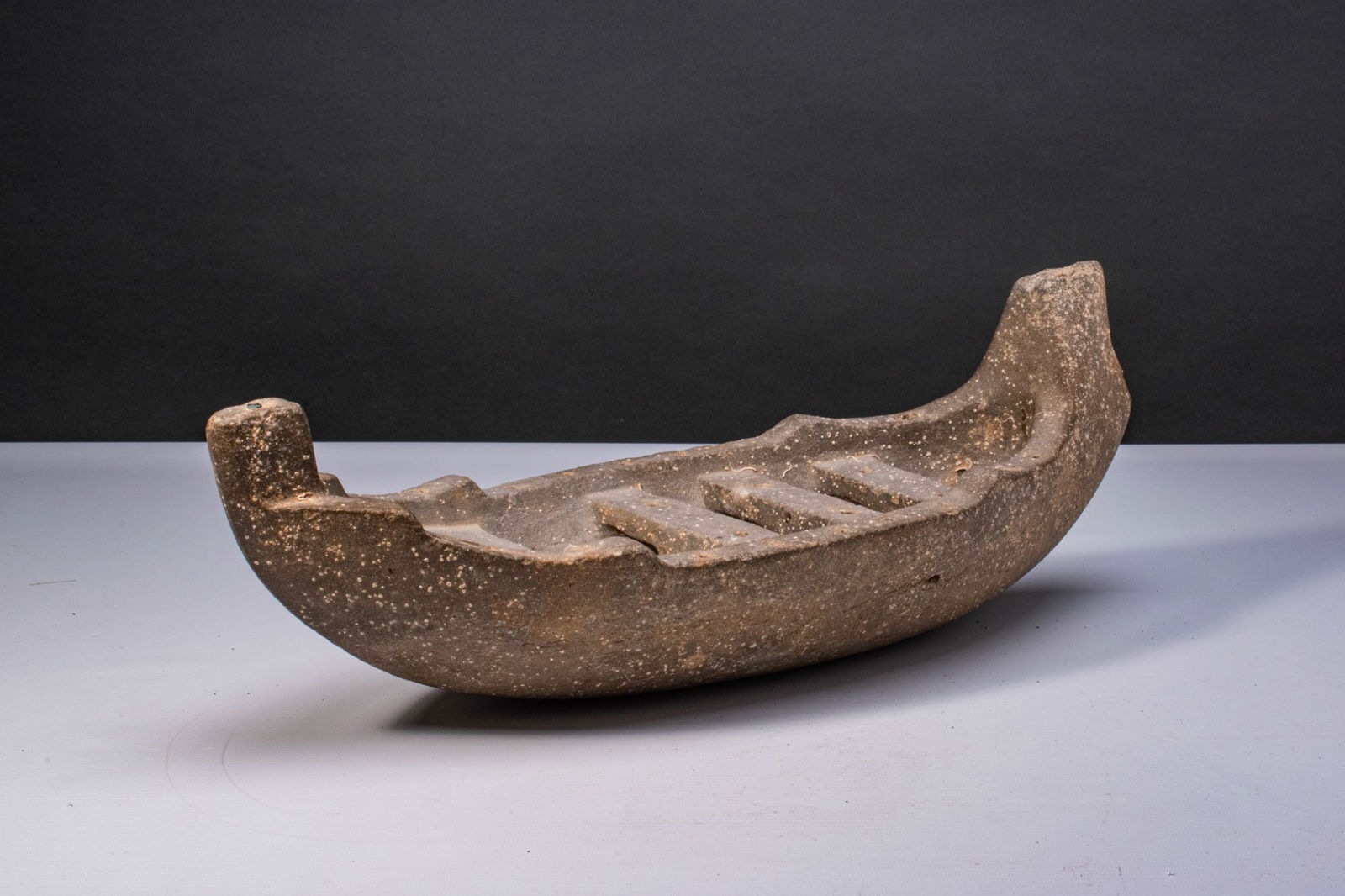 PHOENICIAN STONE BOAT MODEL (1 of 5)