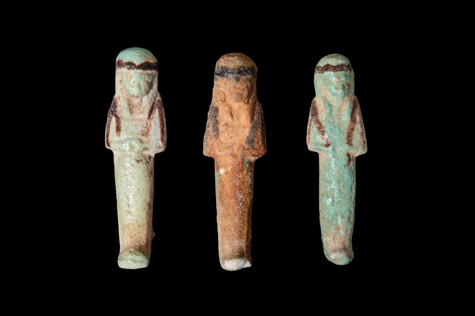 COLLECTION OF EGYPTIAN FAIENCE USHABTIS (1 of 2)