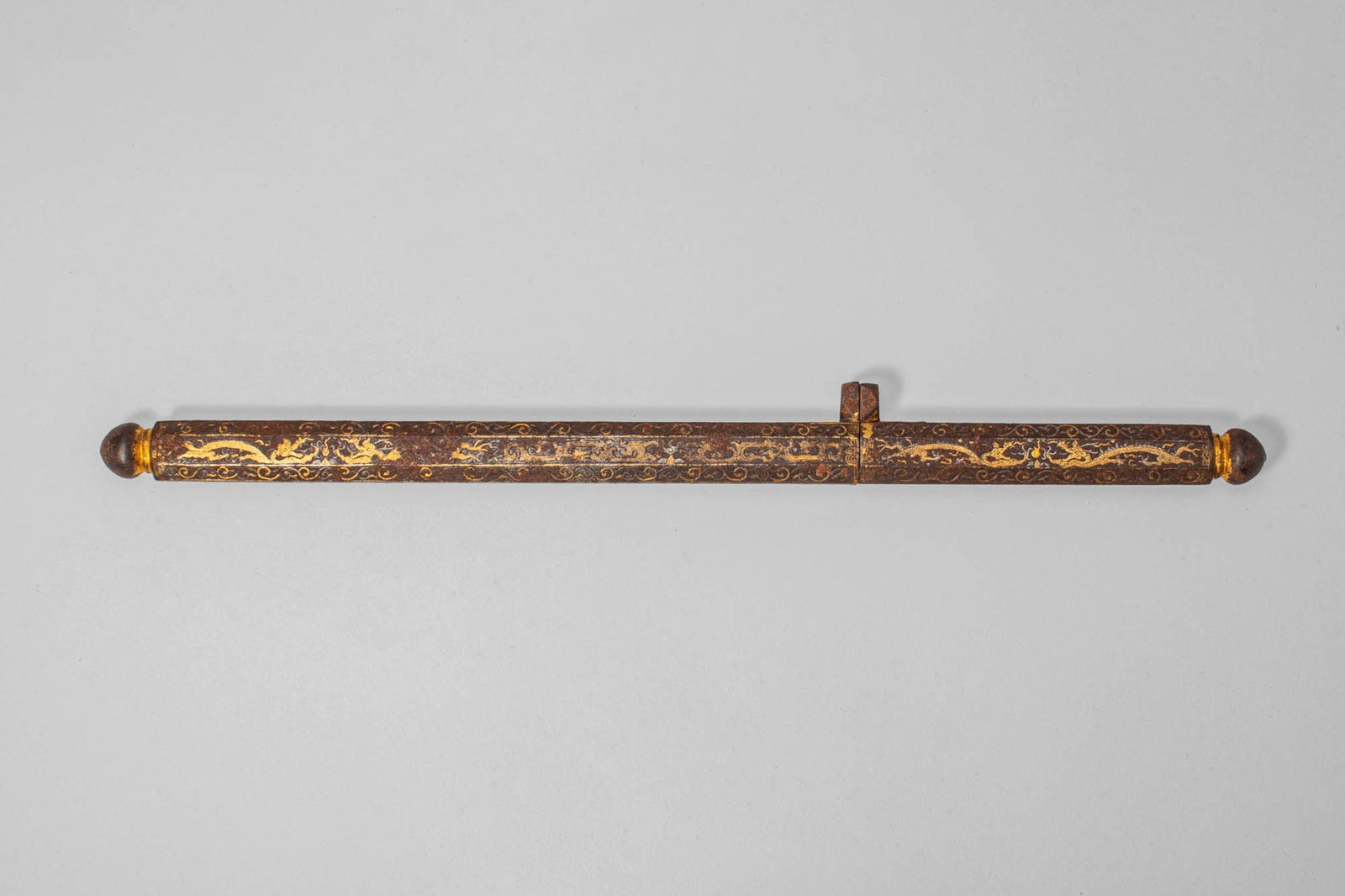 CHINESE GILT DAGGER HILT (1 of 6)