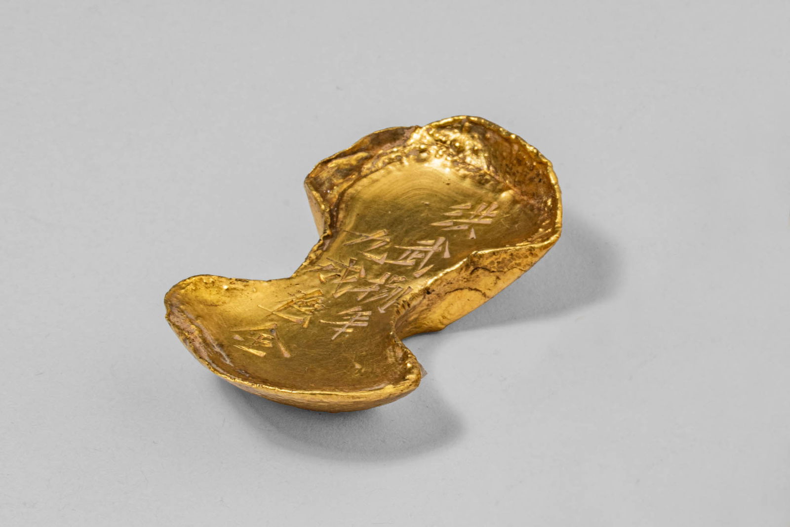 CHINESE GOLD SYCEE YUANBAO INGOT, 112.4 GRAMS 22.3 KARATS (1 of 5)