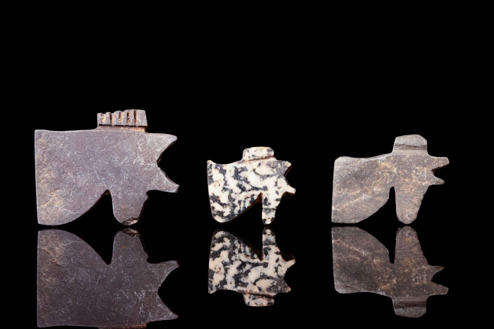 COLLECTION OF EGYPTIAN STONE EYE OF HORUS AMULETS (1 of 2)