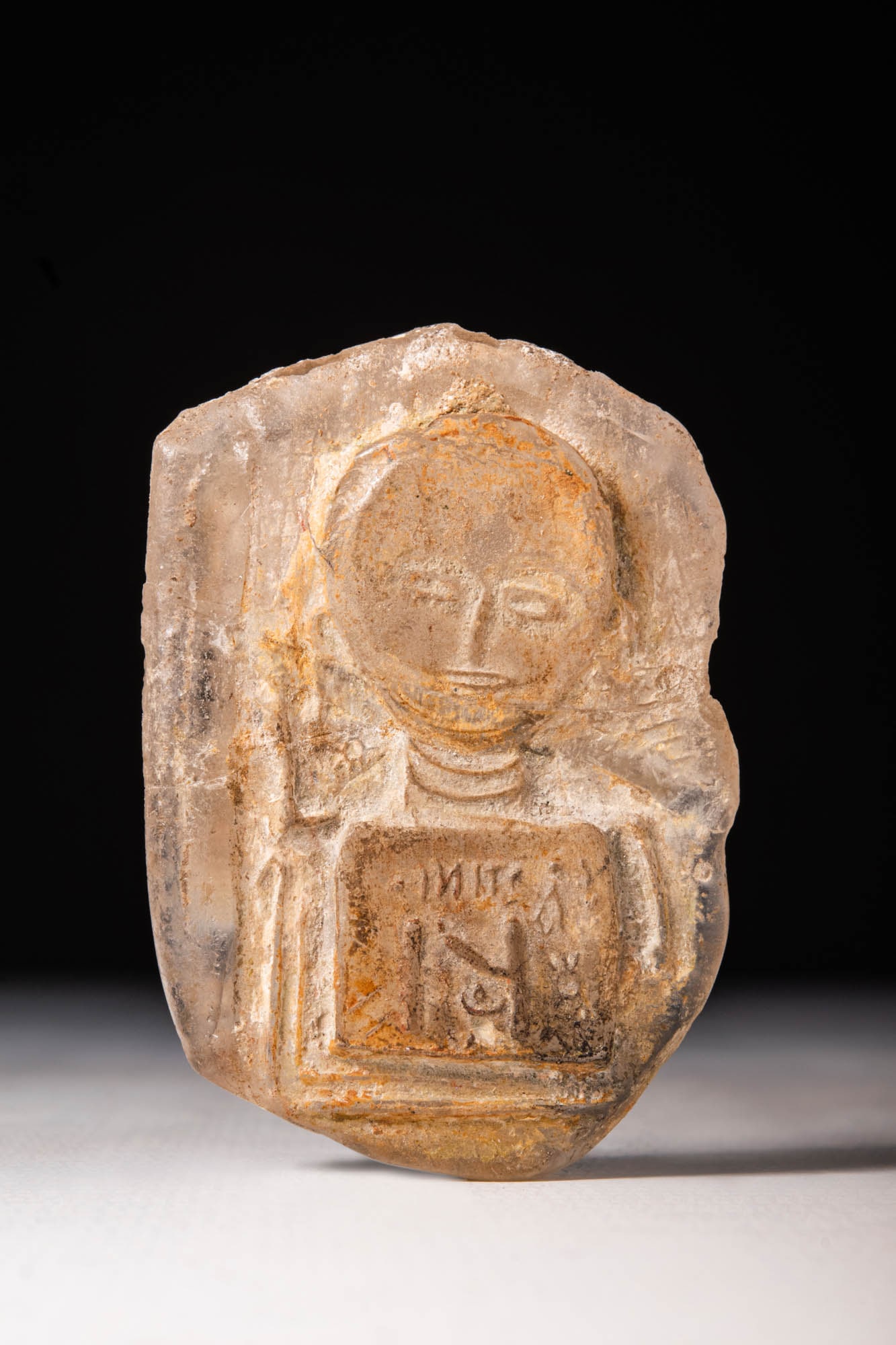 BYZANTINE GLASS FRAGMENT (1 of 3)