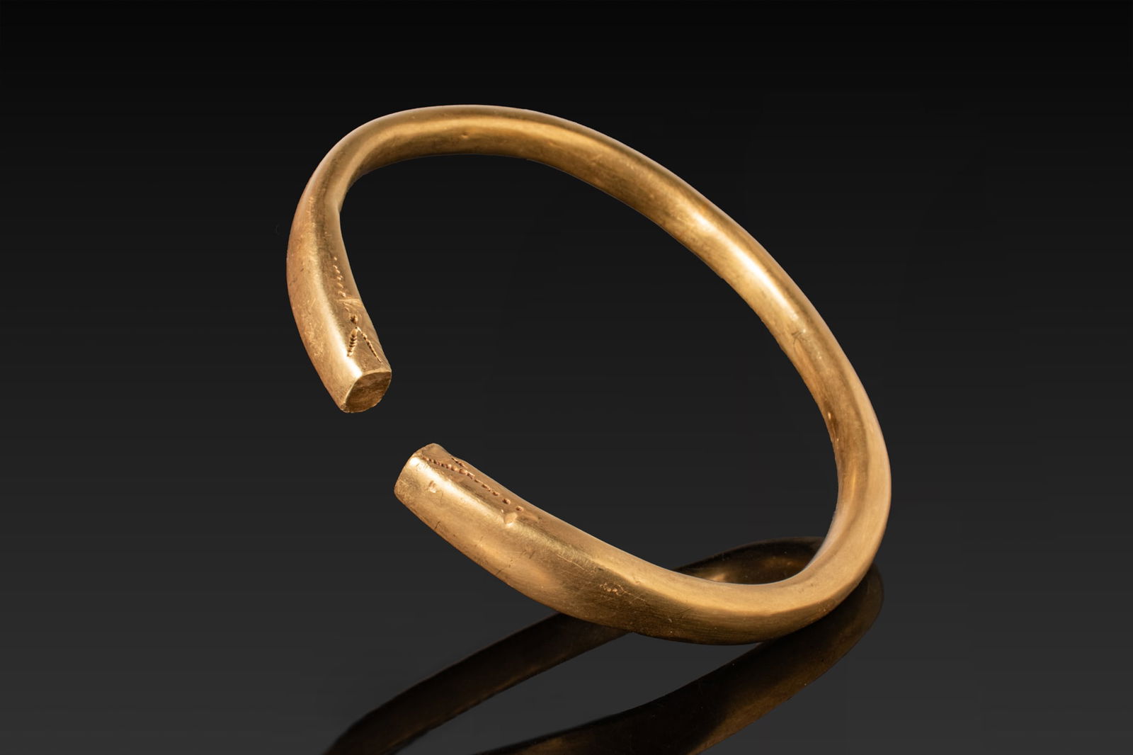 HEAVY ROMAN HIGH KARAT SOLID 88G GOLD SNAKE BRACELET (1 of 12)