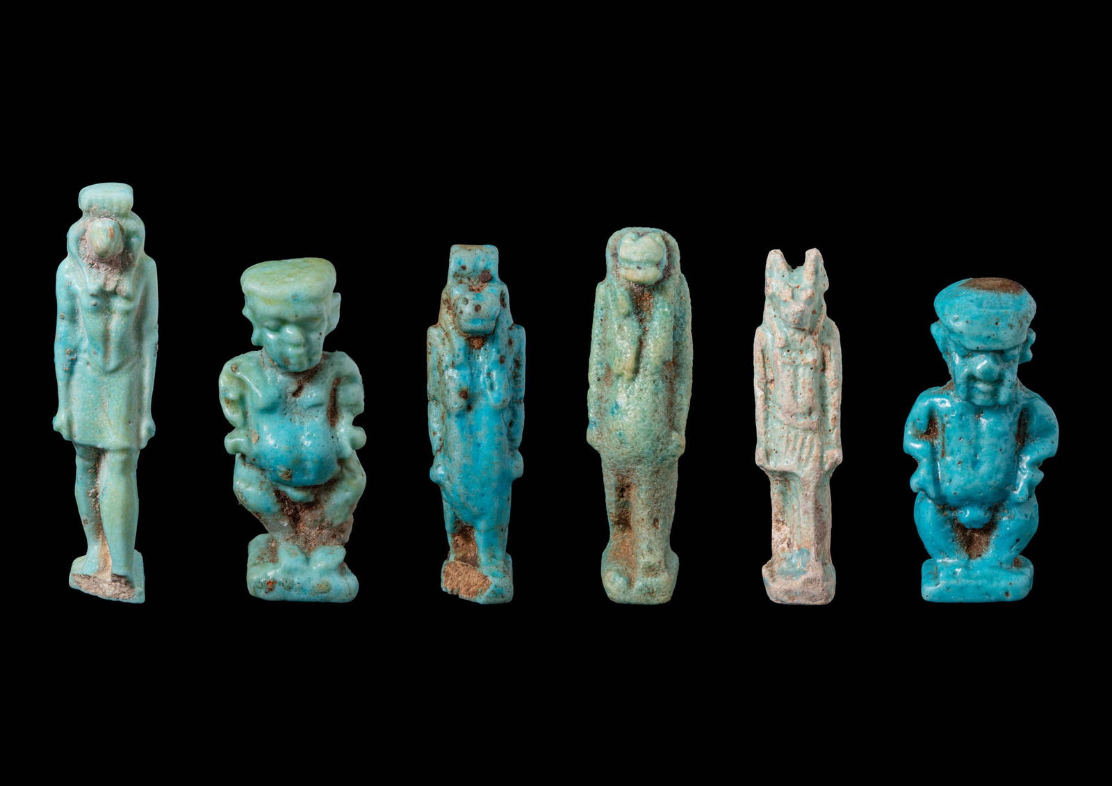 COLLECTION OF EGYPTIAN FAIENCE AMULETS (1 of 3)