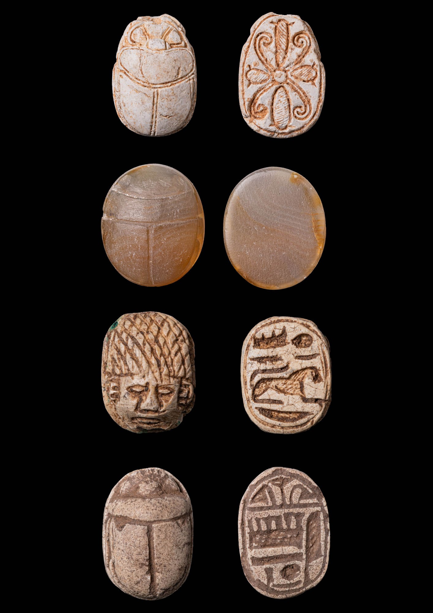 COLLECTION OF EGYPTIAN STEATITE SECOND INTERMEDIATE PERIOD SCARABS (1 of 1)