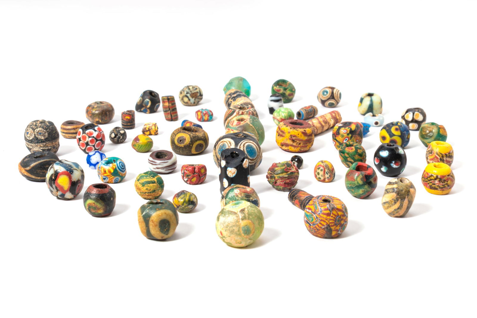 COLLECTION OF PHOENICIAN MOSAIC GLASS BEADS (1 of 4)