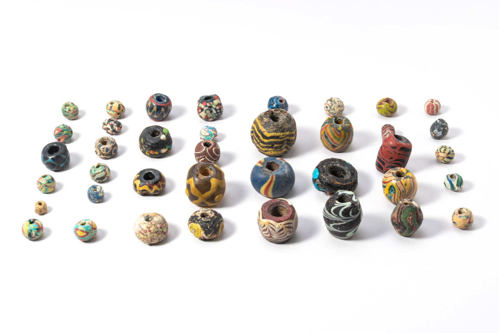 COLLECTION OF PHOENICIAN MOSAIC GLASS BEADS (1 of 3)