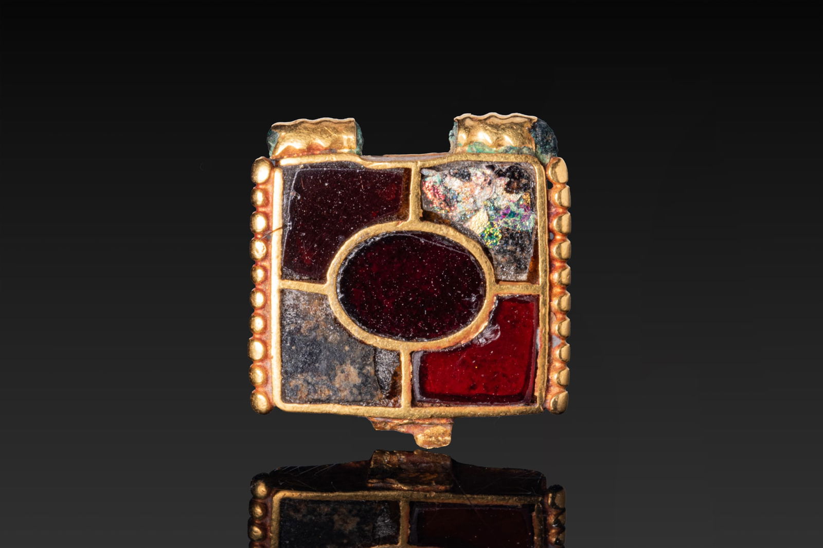 MEROVINGIAN HIGH KARAT GOLD AND GARNET CLOISONN? APPLIQU? (1 of 3)