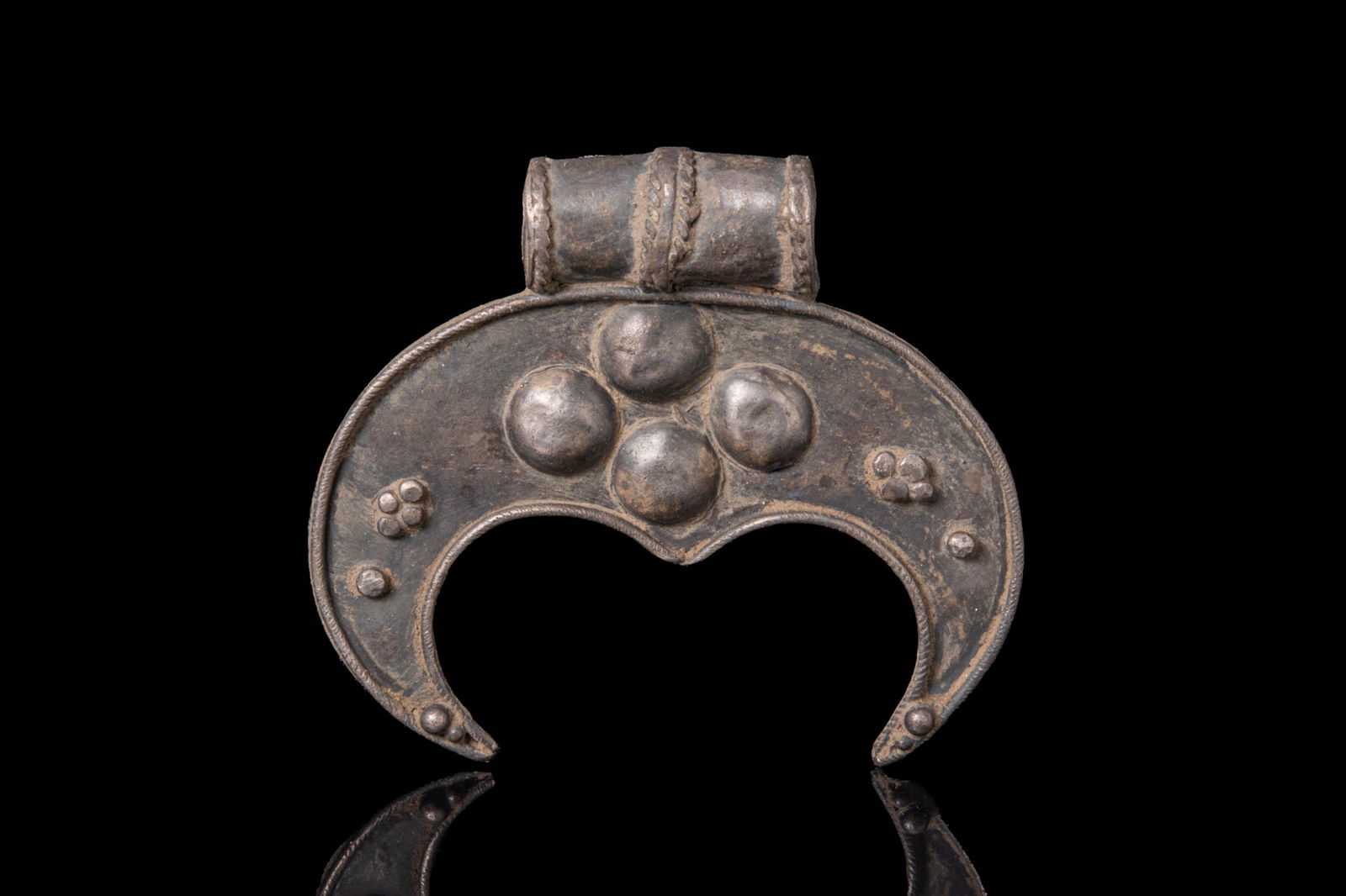 VIKING SILVER LUNATE PENDANT (1 of 3)