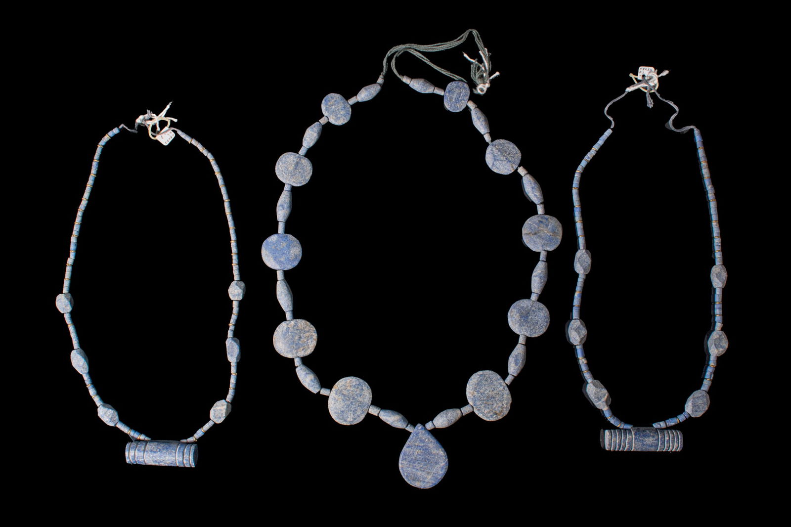 COLLECTION OF SUMERIAN LAPIS LAZULI NECKLACES (1 of 6)