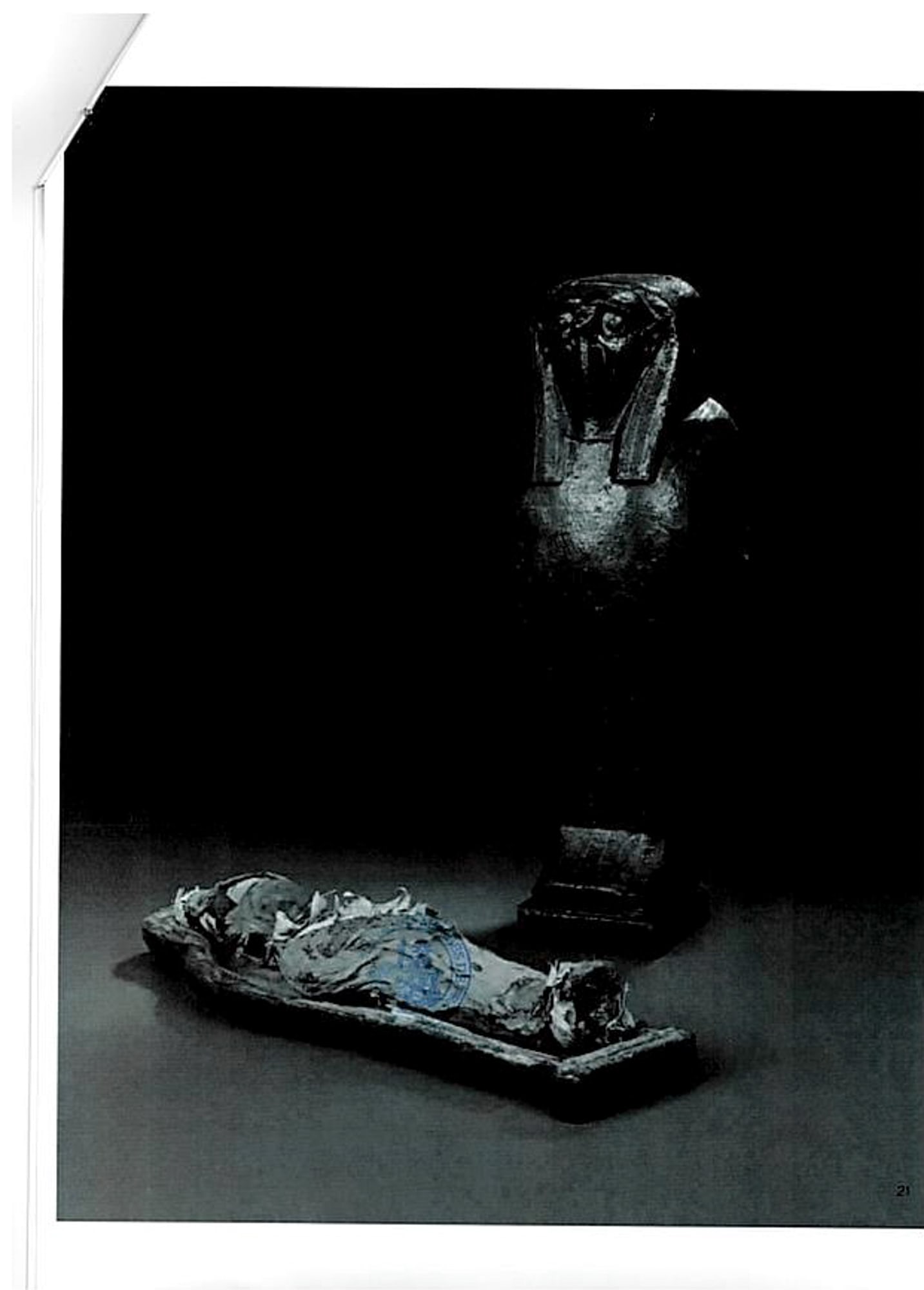 WOODEN COFFIN FOR OSIRIAN CORN-MUMMY - 6