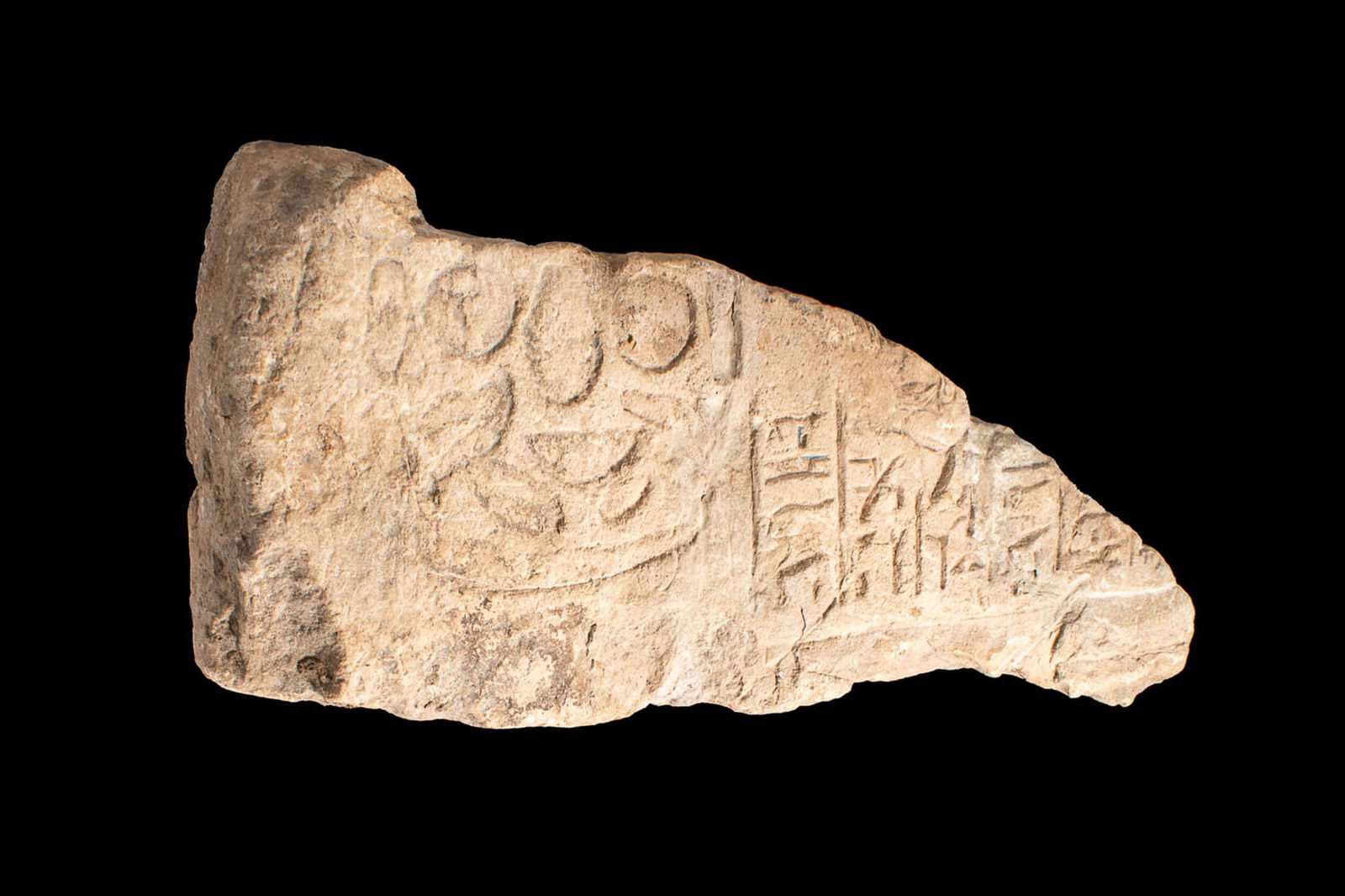 EGYPTIAN FRAGMENT OF SANDSTONE FUNERARY STELA - 2