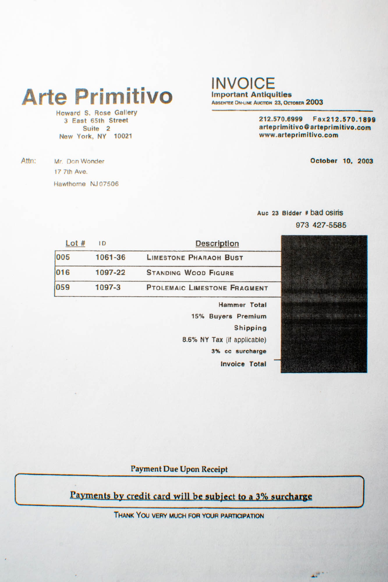 EGYPTIAN FRAGMENT OF SANDSTONE FUNERARY STELA - 4