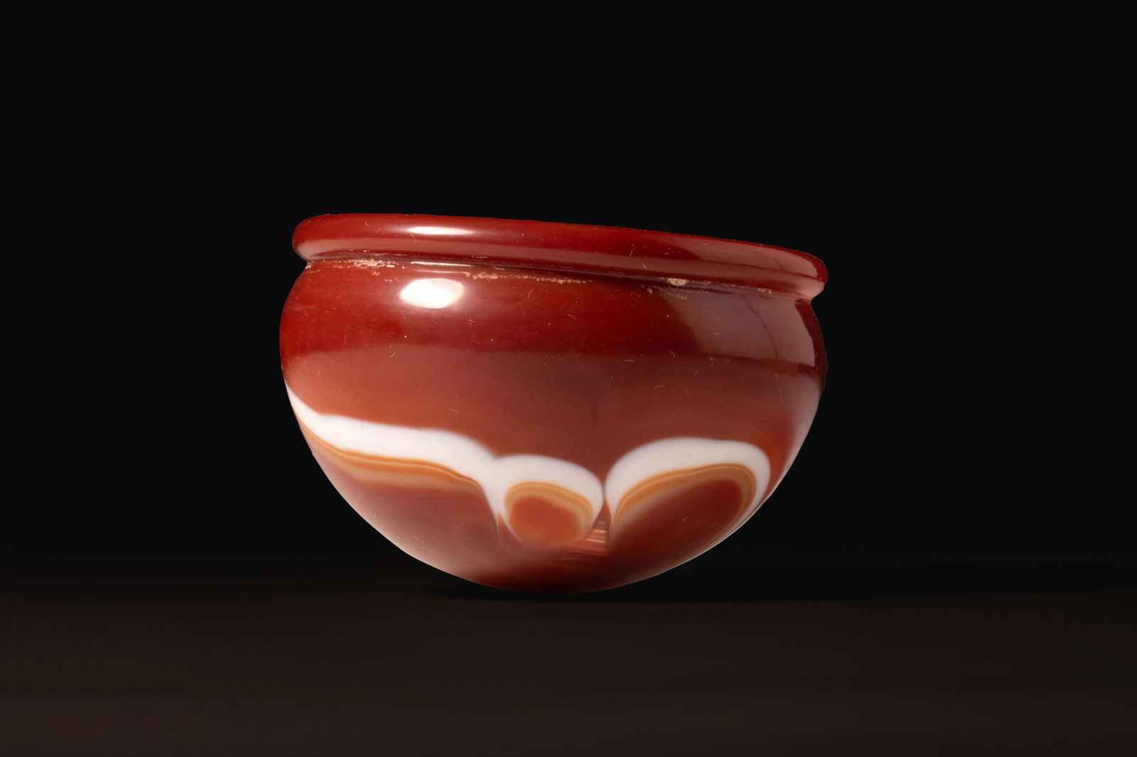 GRAECO-EGYPTIAN BANDED AGATE BOWL (1 of 4)