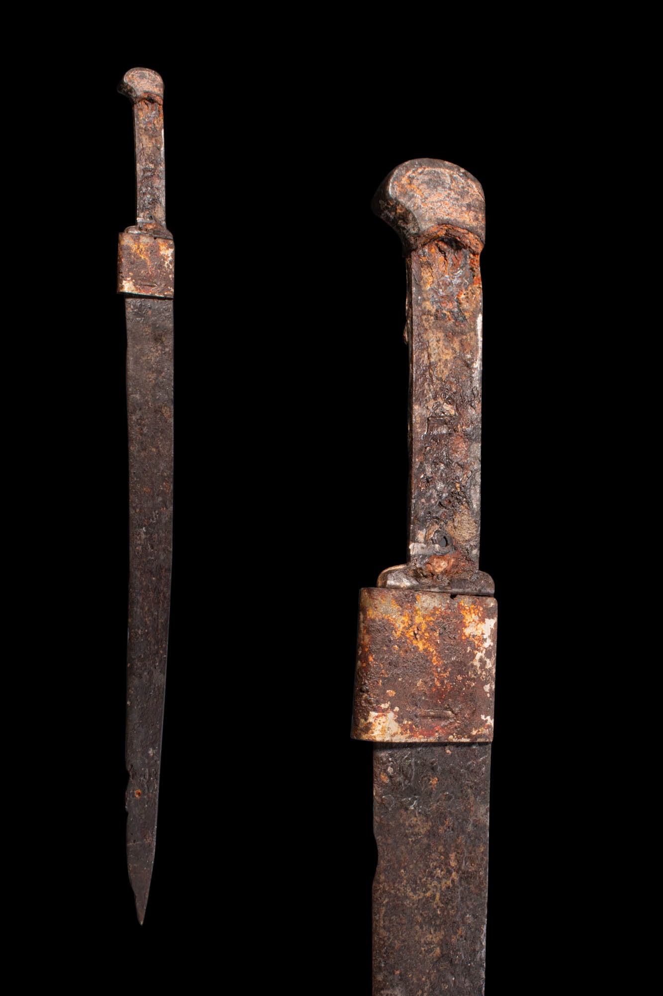 KHAZAR IRON SWORD AND SILVER SCABBARD FITTING (1 of 6)