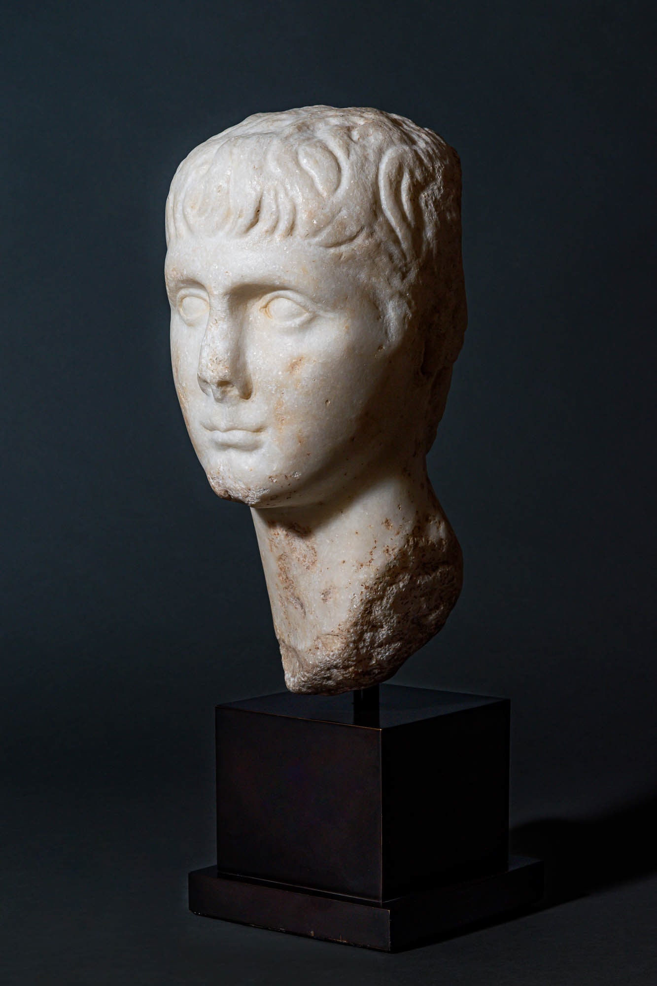 ROMAN MARBLE HEAD OF GAIUS - EX CHRISTIE'S - 2