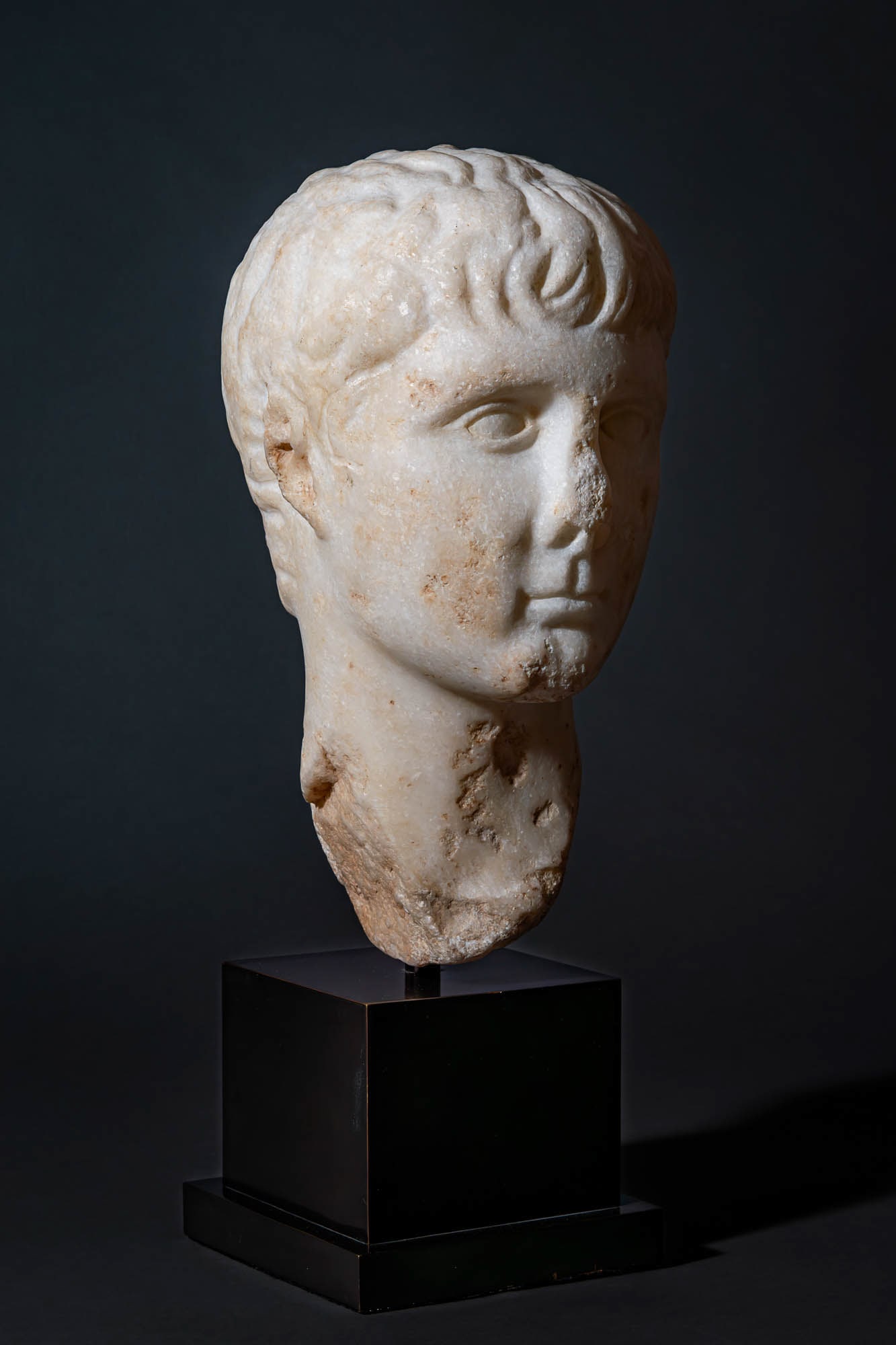 ROMAN MARBLE HEAD OF GAIUS - EX CHRISTIE'S - 3