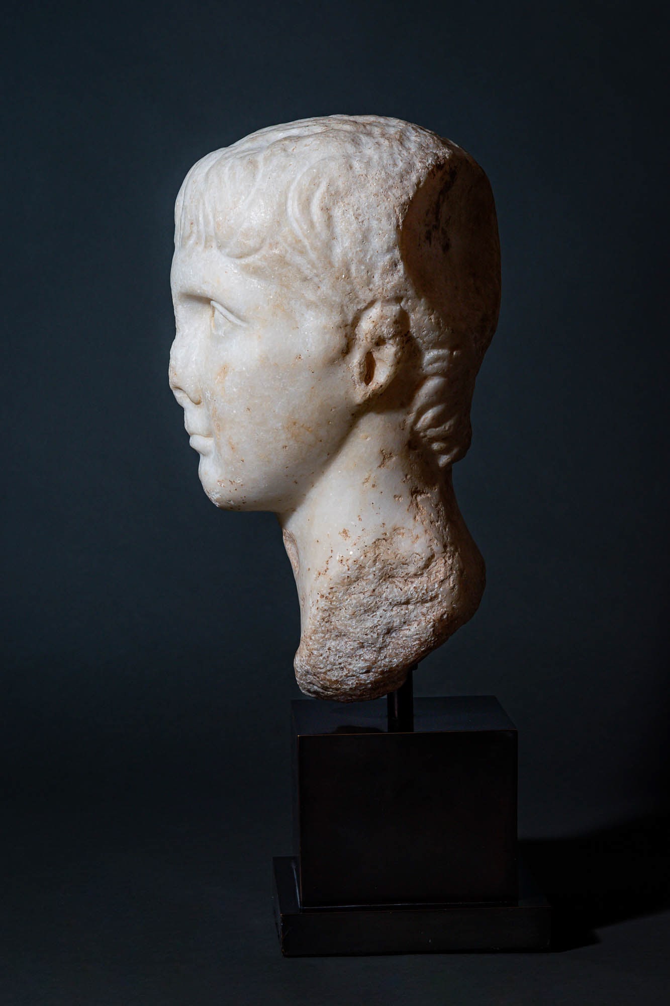 ROMAN MARBLE HEAD OF GAIUS - EX CHRISTIE'S - 4