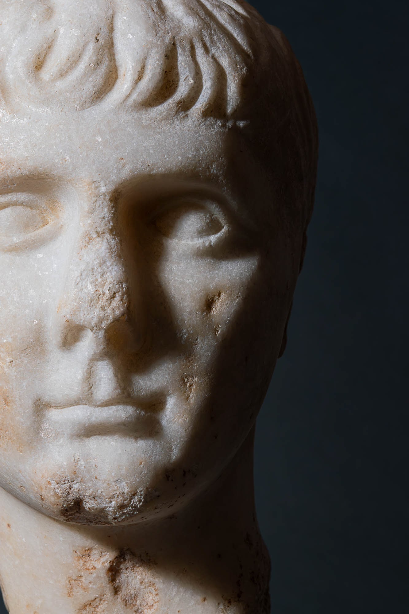 ROMAN MARBLE HEAD OF GAIUS - EX CHRISTIE'S - 5