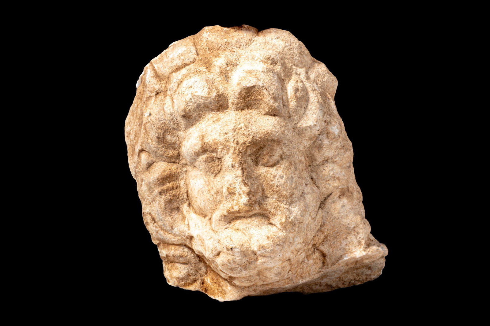 ROMAN MARBLE HEAD OF JUPITER (1 of 3)