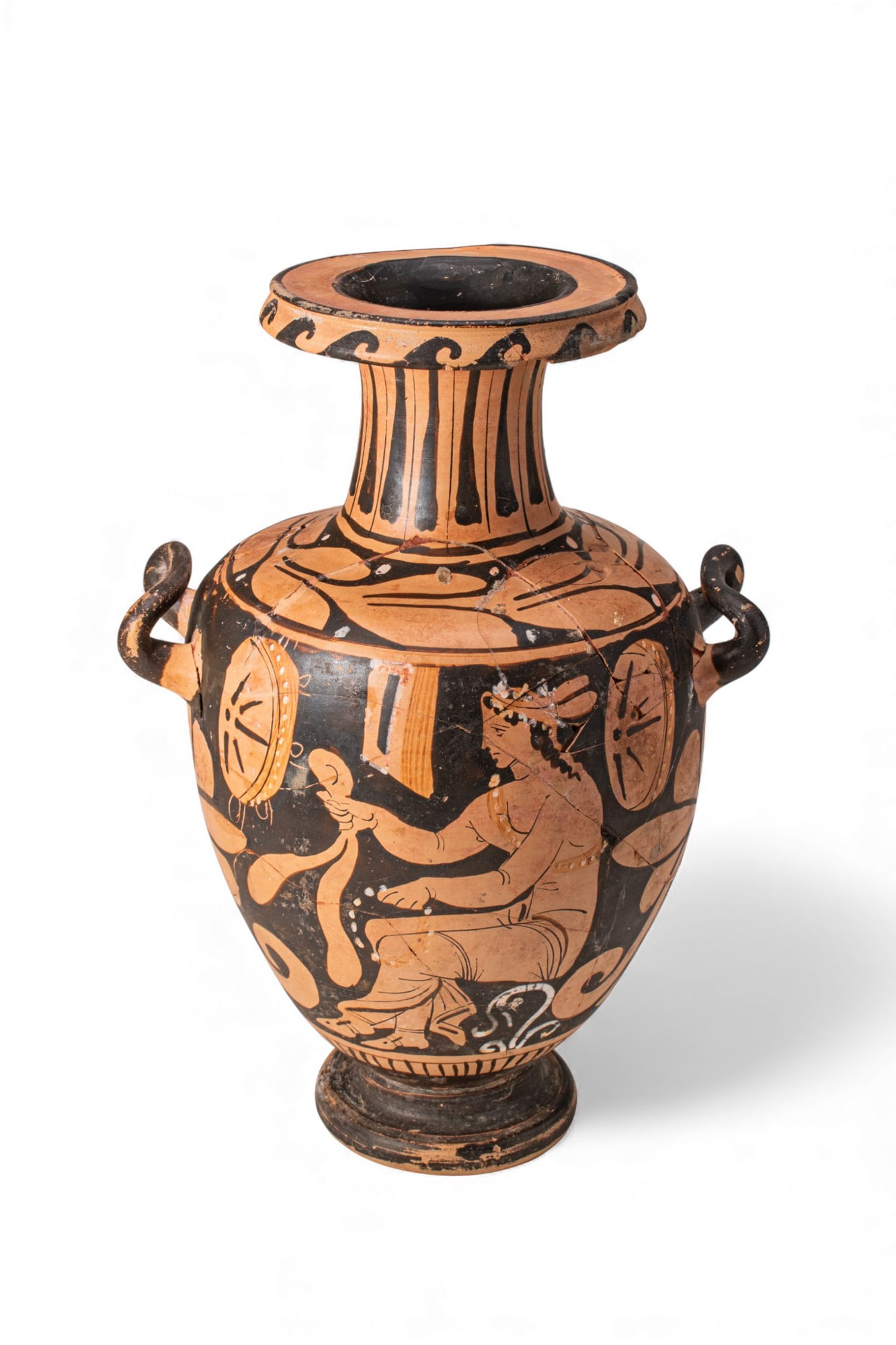 CAMPANIAN RED-FIGURE HYDRIA WITH YOUNG DIONYSUS (1 of 7)