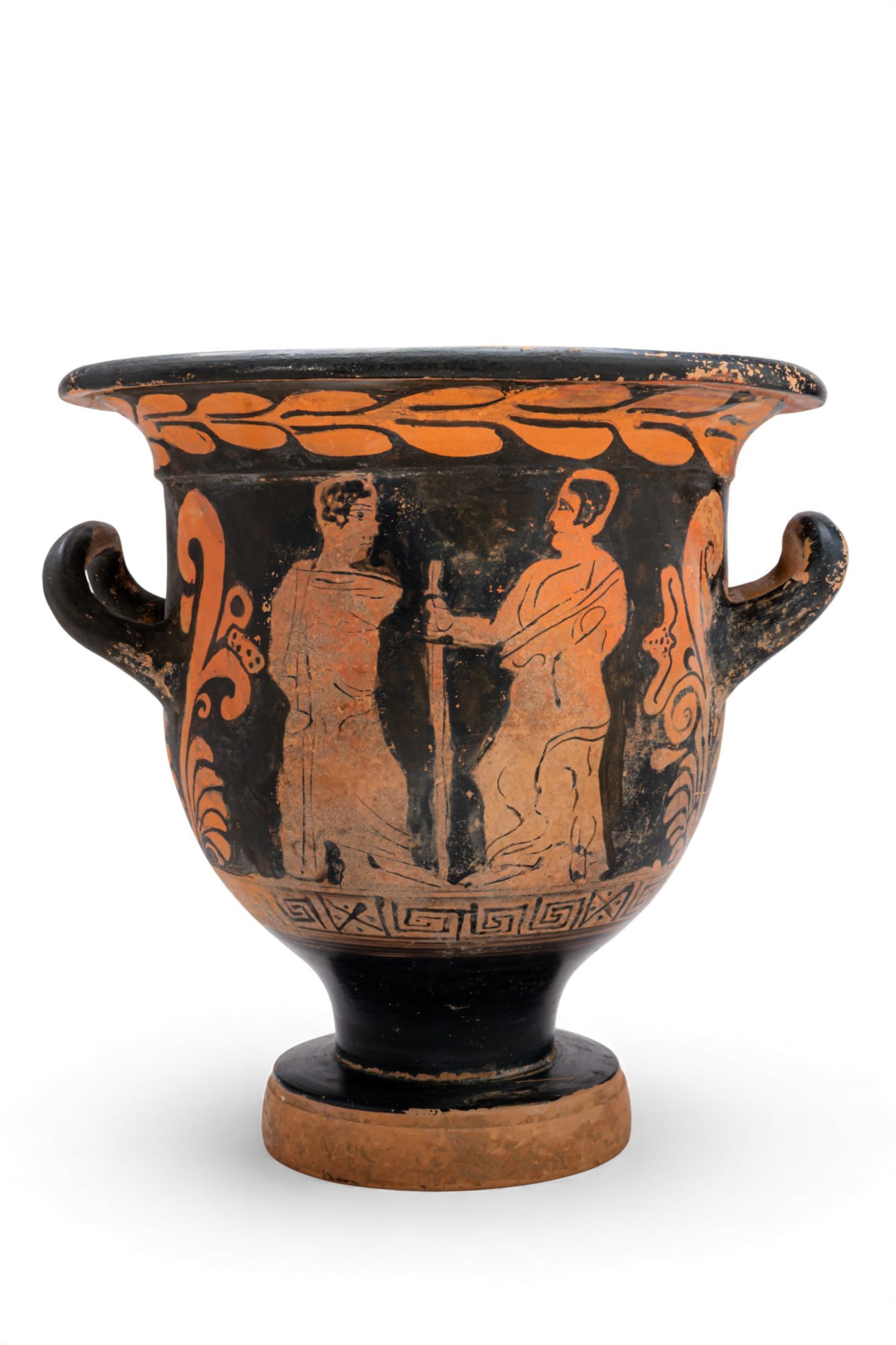 ETRUSCAN BELL KRATER WITH THEATRICAL ACTORS (1 of 8)