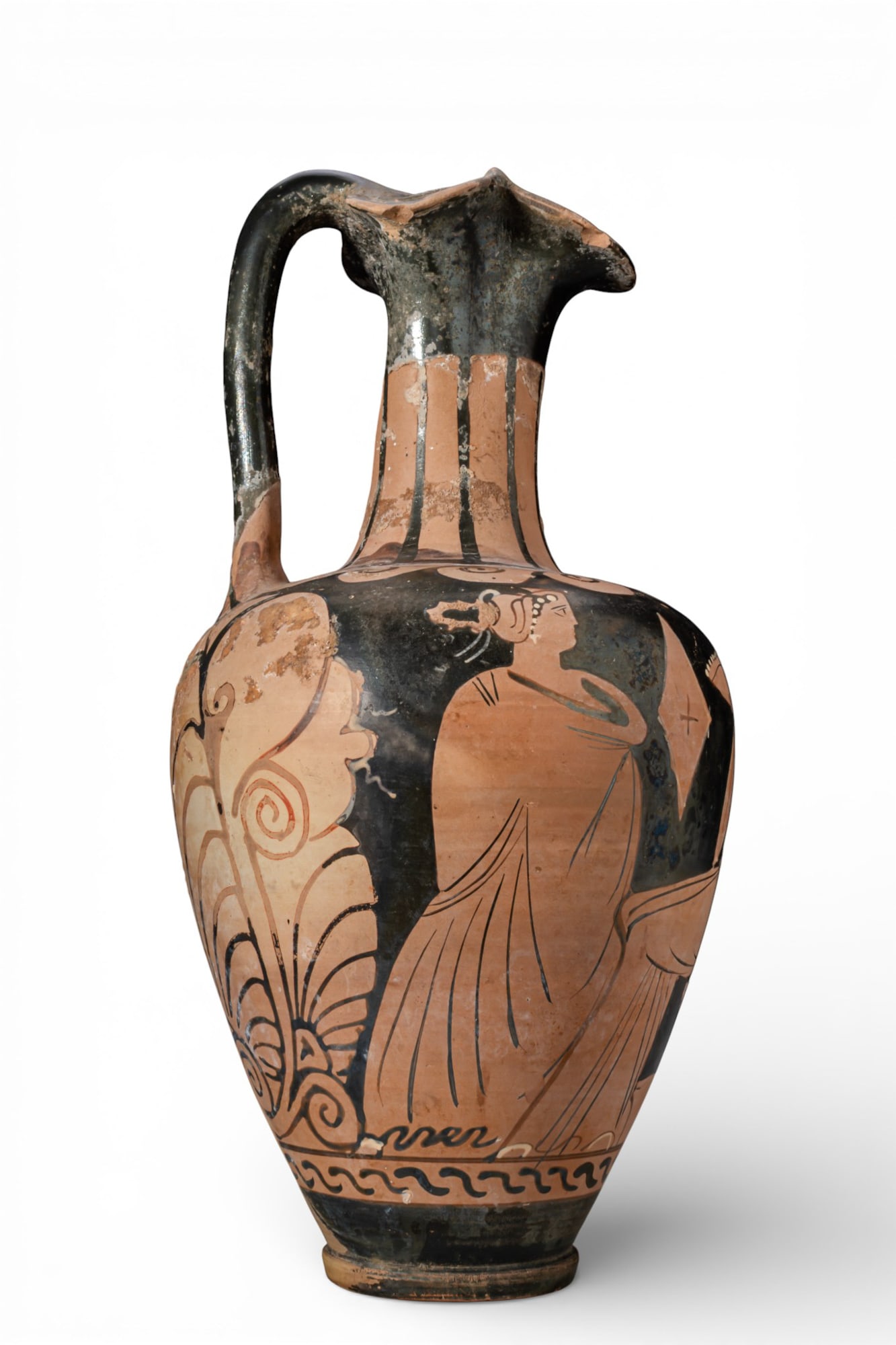 CAMPANIAN RED-FIGURE OINOCHOE WITH OFFERING SCENE (1 of 6)