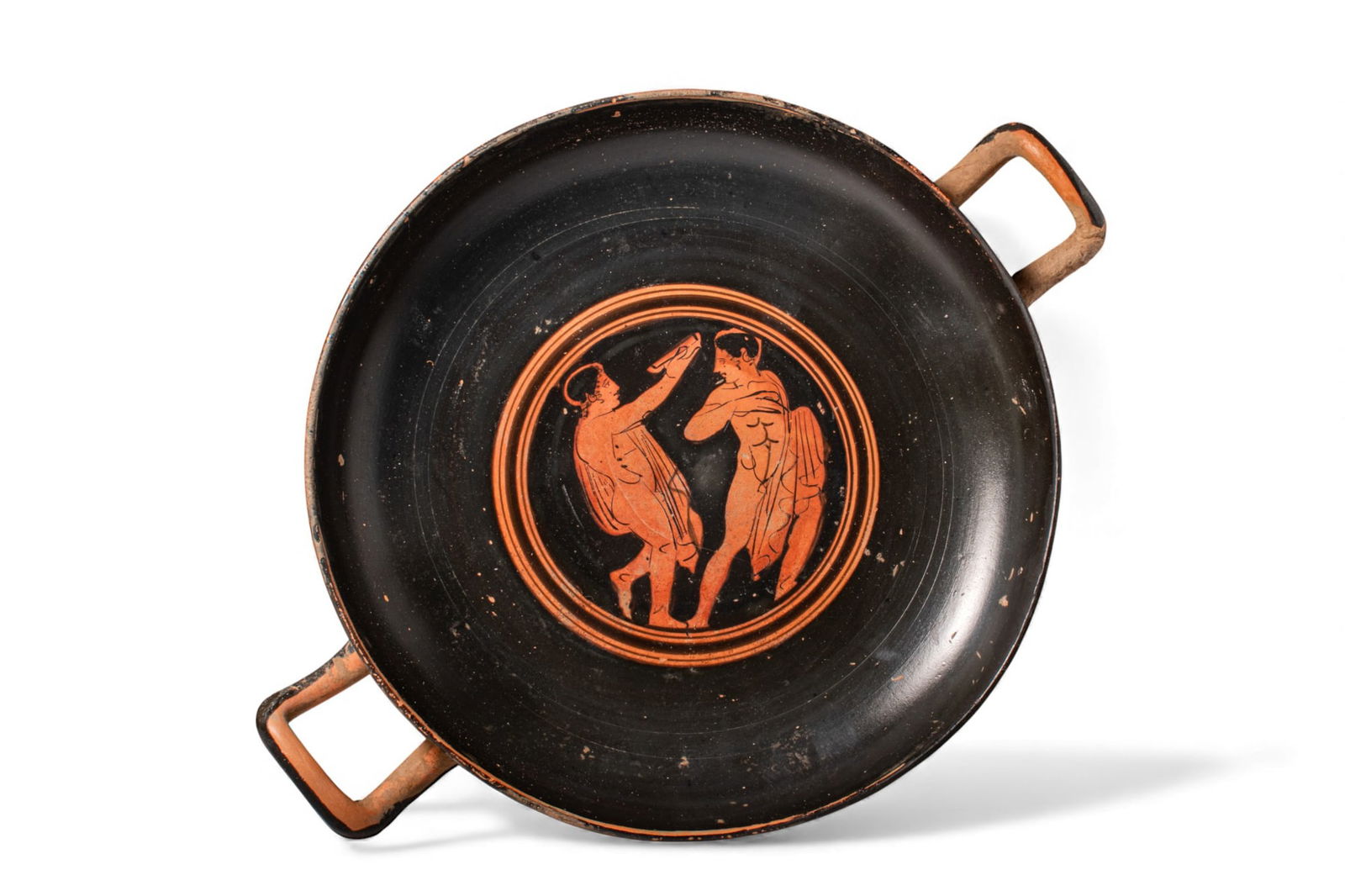 ATTIC RED-FIGURE KYLIX WITH DIONYSIAC SCENE (1 of 4)