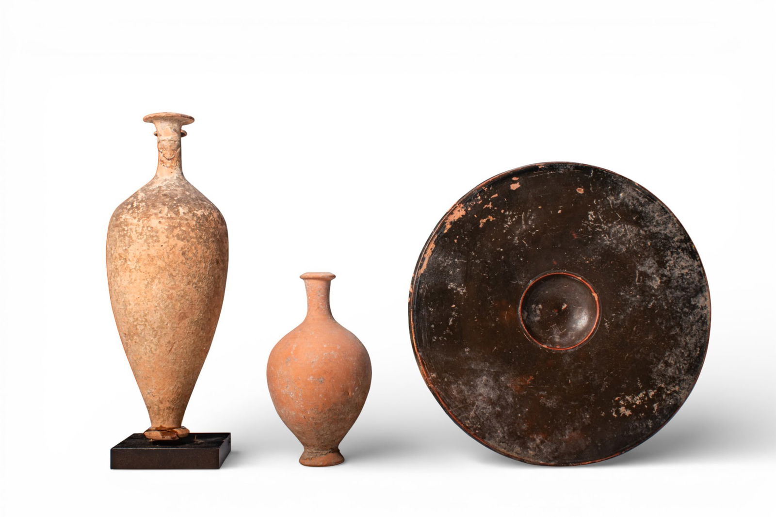 COLLECTION OF GREEK TERRACOTTA VESSELS (1 of 3)
