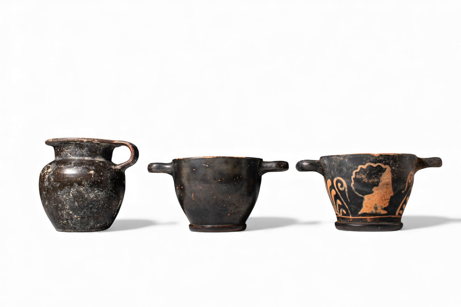 COLLECTION OF GREEK BLACK-GLAZED OFFERING VESSELS (1 of 4)