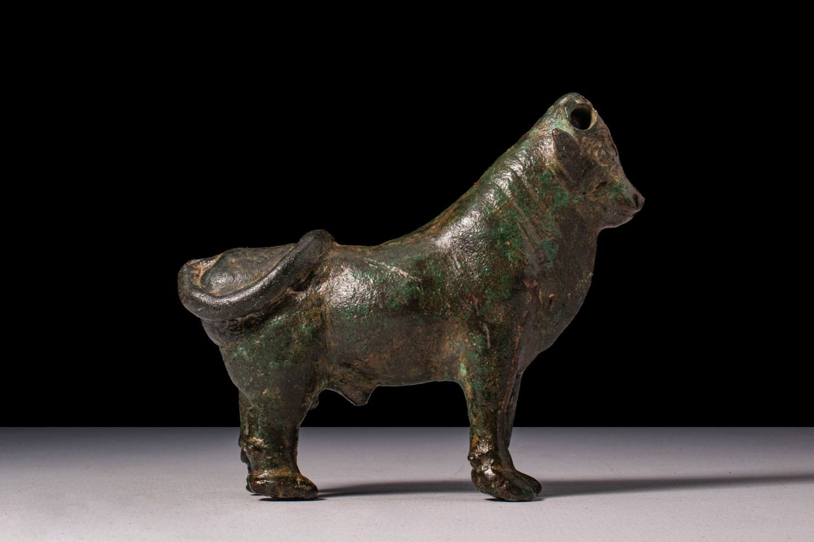LARGE ROMAN BRONZE APIS-BULL FIGURINE (1 of 4)