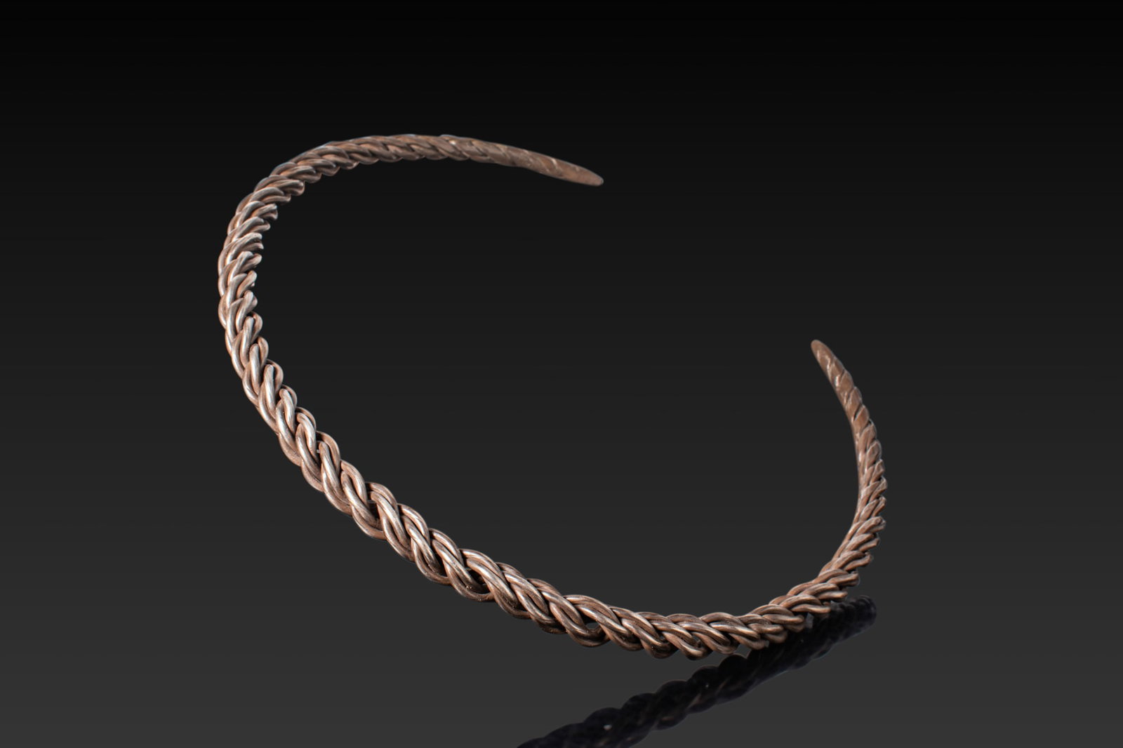 CELTIC SILVER BRAIDED TORQUE (1 of 6)