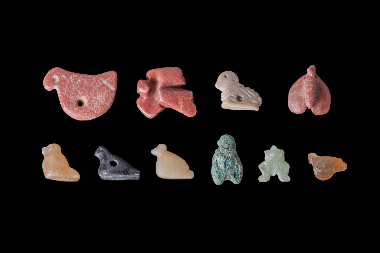 MESOPOTAMIAN STONE AND BRONZE BIRD AMULETS - WITH ORIGINAL REPORT BY PROF. LAMBERT (1 of 3)