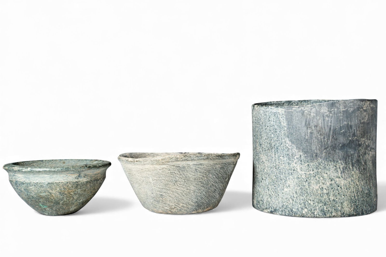 COLLECTION OF BACTRIAN SCHIST VESSELS (1 of 4)