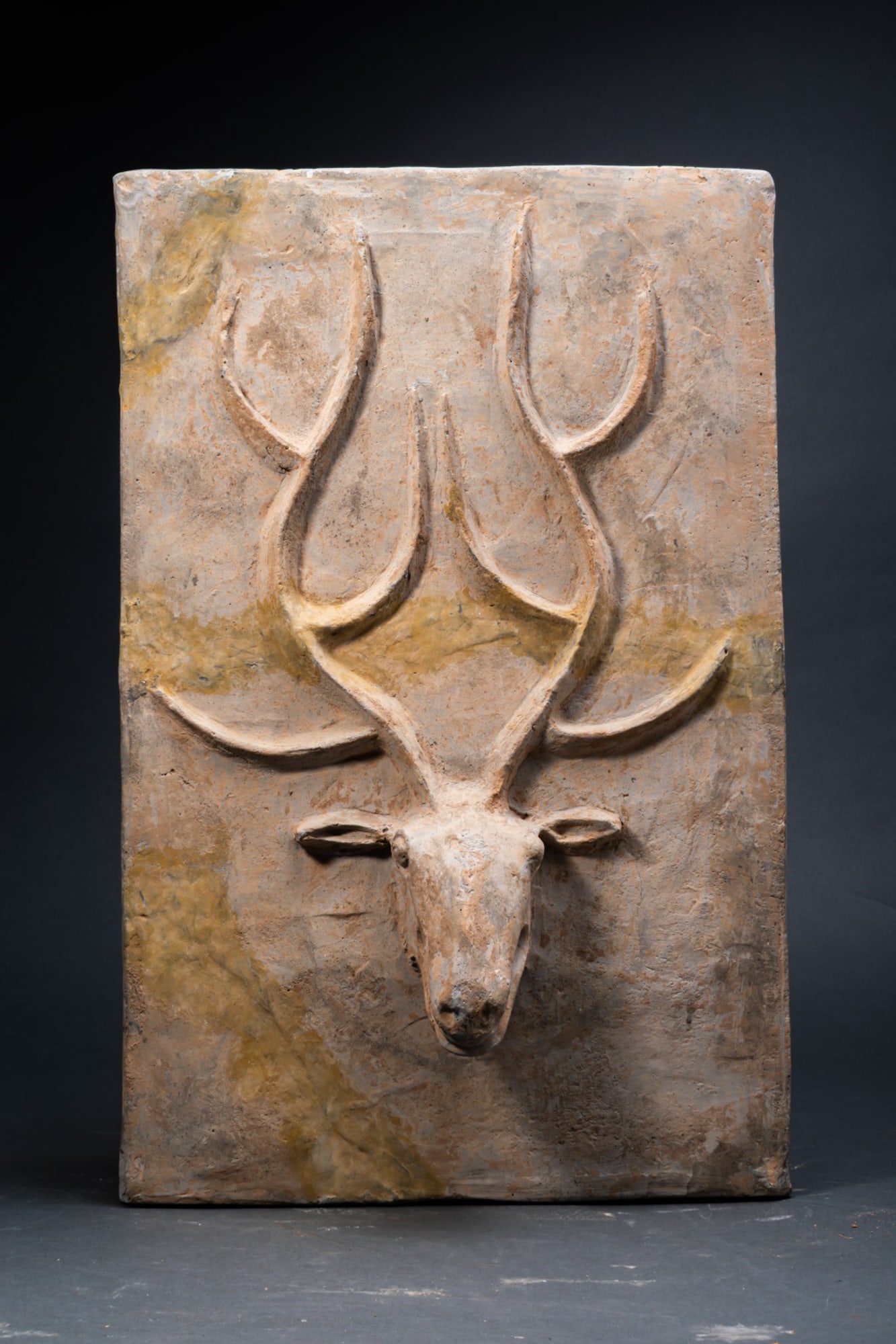 CHINESE TERRACOTTA FUNERARY BRICK DEPICTING A DEER - TL TESTED (1 of 4)
