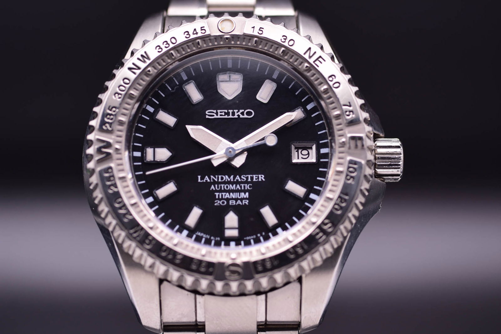 Seiko Landmaster SBDX007 in Titanium, Prototype, First Watch of Production with Unique CEO Engraving: C.2002AThis exceptional timepiece is a rare example of the sought-after Seiko Landmaster SBDX007, presented in a robust yet lightweight monocoque titanium case and powered by the highly regarded Calib