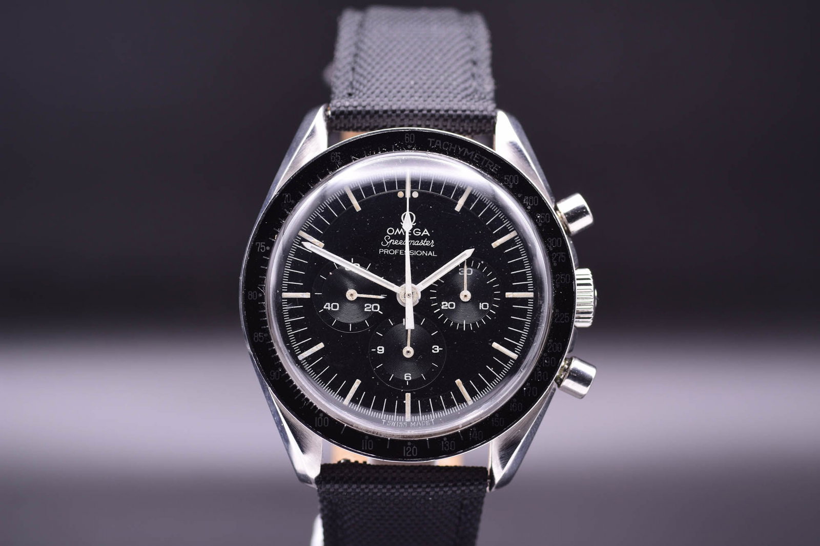 OMEGA Speedmaster Professional, The Original Pre Moon "Moonwatch" Era, Hippocampus Caseback 145.022-: C.1969AA historically significant example of the iconic "Moonwatch", this early production Omega Speedmaster Professional reference 145.022-69 ST dates from circa 1969, the very year of the Apollo 11