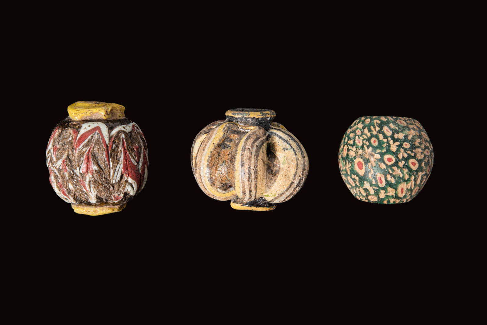 COLLECTION OF LATE ROMAN GLASS BEADS (1 of 3)